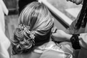 wedding day hair timeline